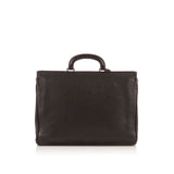 ERMENEGILDO ZEGNA  Black Leather Heritage Double Briefcase