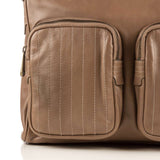 BALLY  Taupe Leather Messenger Bag