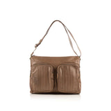 BALLY  Taupe Leather Messenger Bag