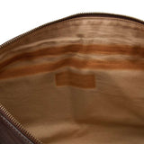 COLE HAAN  Dark Brown Leather Messenger Bag