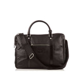 CANALI  Black Leather Briefcase