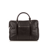 CANALI  Black Leather Briefcase