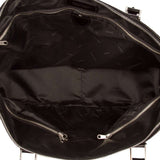 CANALI  Black Leather Briefcase