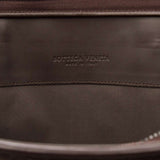 BOTTEGA VENETA  Dark Brown Intercciato Woven Briefcase