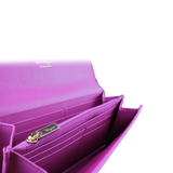 SALVATORE FERRAGAMO DOUBLE GANCIO LONG FLAP WALLET