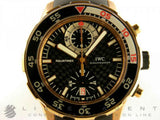 IWC AQUATIMER CHRONOGRAPH IN 18KT ROSE GOLD BLACK
