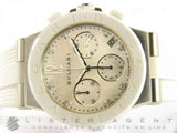 BULGARI DIAGONO CHRONOGRAPH IN STEEL AND WHITE CERAMIC AUT REF. DG37WSCVDCH/8