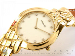 ALEXIS BARTHELAY WATCH ONLY TIME LADY IN 18KT YELLOW WHITE