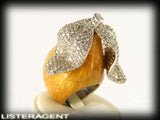RING PEAR BY SIMON IN 925 SILVER WITH ENAMEL AND ZIRCONS