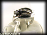 RING IN 18KT WHITE GOLD DIAMONDS SIZE 12.5 REF. AN15