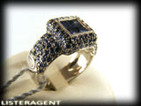 CENTOVENTUNO RING IN 18KT WHITE GOLD WITH SAPPHIRES CT. 2,30