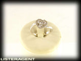 SALVINI RING HEARTH IN 18KT WHITE GOLD WITH DIAMONDS