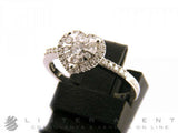 SALVINI RING HEART IN 18KT WHITE GOLD WITH DIAMONDS