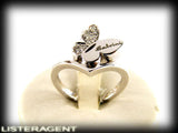 SALVINI RING COLLECTION SEGNI FARFALLA IN 18KT WHITE GOLD AND DIAMONDS