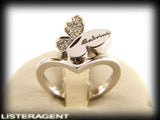 SALVINI RING COLLECTION SEGNI FARFALLA IN 18KT WHITE GOLD AND DIAMONDS
