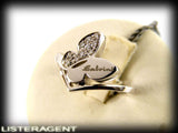 SALVINI RING COLLECTION SEGNI FARFALLA IN 18KT WHITE GOLD AND DIAMONDS
