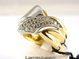 RING IN 18KT WHITE AND YELLOW GOLD DIAMONDS