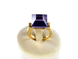 GUCCI RING CHIODO IN 18KT YELLOW GOLD AND AMETHYST