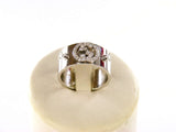 GUCCI RING ICON 9MM IN 18KT WHITE GOLD AND DIAMONDS