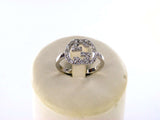 GUCCI RING HOOPS IN 18KT WHITE GOLD AND DIAMONDS