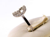 GUCCI RING HOOPS IN 18KT WHITE GOLD AND DIAMONDS