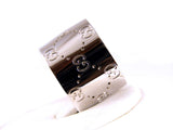 GUCCI RING GG RING 18KT WHITE GOLD