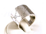 GUCCI RING GG RING 18KT WHITE GOLD