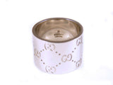 GUCCI RING GG RING 18KT WHITE GOLD