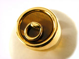 GUCCI RING HORSEBIT IN 18KT YELLOW GOLD AND EYE OF TIGER