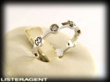 GUCCI RING GG MODULI TONDI IN 18KT WHITE GOLD AND DIAMONDS