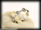 GUCCI RING GG LOVE MODULI HEARTS IN 18KT WHITE GOLD AND DIAMONDS