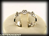 GUCCI RING GG LOVE MODULI HEARTS IN 18KT WHITE GOLD AND DIAMONDS