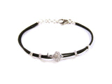 GIOVEPLUVIO BRACELET RAY IN 18KT WHITE GOLD WITH DIAMONDS AND SAPPHIRES