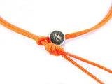 KIDULT BRACELET COLLEGE IN 925 SILVER WITH WHITE AGATE FACETED AND ORANGE