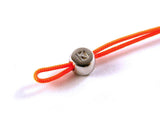 KIDULT BRACELET COLLEGE IN 925 SILVER WITH WHITE AGATE FACETED AND ORANGE