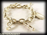 GUCCI BRACELET WITH PENDANTS IN 925 SILVER