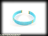 BRACELET IN 18KT YELLOW GOLD AND DOUGH OF TURQUOISE