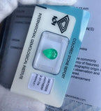 2.01ct Loose Colombian Emerald Pear Teardrop Cut BRIGHT Green IGI CERTIFIED
