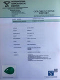 2.01ct Loose Colombian Emerald Pear Teardrop Cut BRIGHT Green IGI CERTIFIED