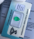 2.01ct Loose Colombian Emerald Pear Teardrop Cut BRIGHT Green IGI CERTIFIED