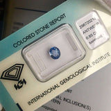 NATURAL Ceylon Blue Sapphire 0.85ct IGI CERTIFIED Oval Cut Sri Lanka Gem