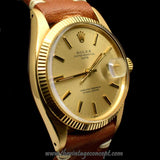 Rolex 18K YG Date Gold Dial 1503