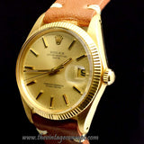 Rolex 18K YG Date Gold Dial 1503