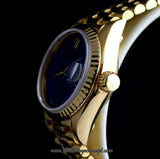 Rolex Lady Datejust 18K YG Lapis Dial 69178