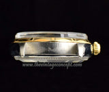 Rolex Oyster Perpetual Two-Tones Black Gilt Dial 6566