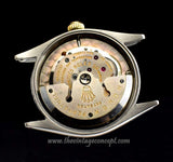 Rolex Oyster Perpetual Two-Tones Black Gilt Dial 6566