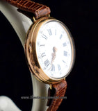 Porcelain Ladies watch 18K Hand Winding