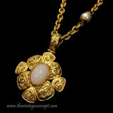 Chanel Pearl Like Long Necklace