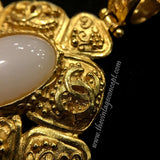 Chanel Pearl Like Long Necklace