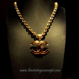 Chanel Big Logo Short Necklace